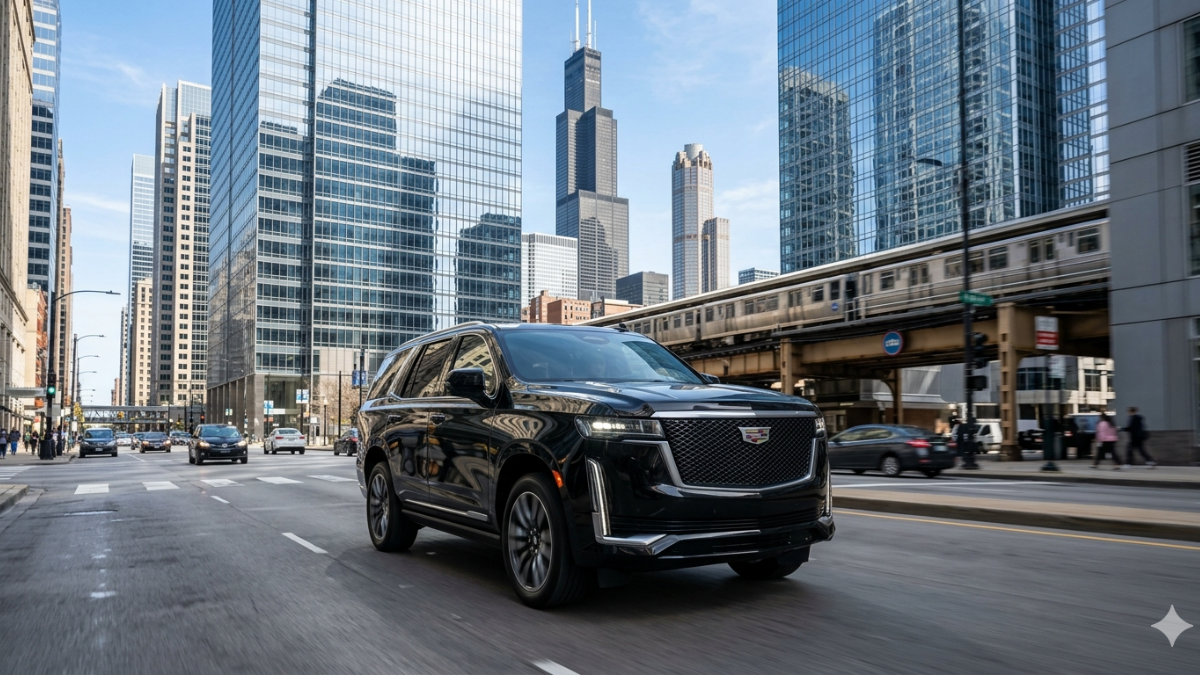 Cadillac Escalade luxury SUV — cabin