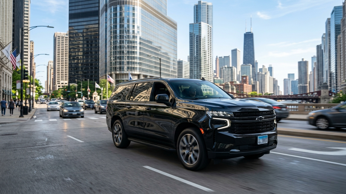 Chevrolet Suburban SUV for O'Hare airport transfers