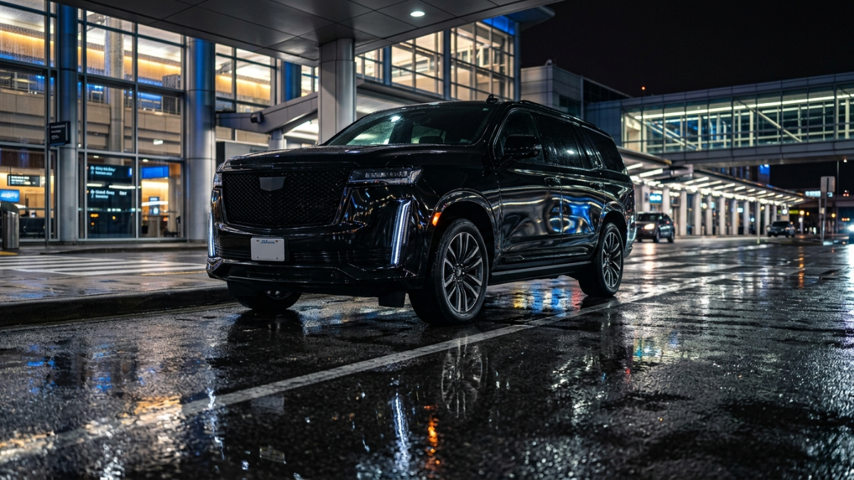 Car waiting at O'Hare after a terminal transfer