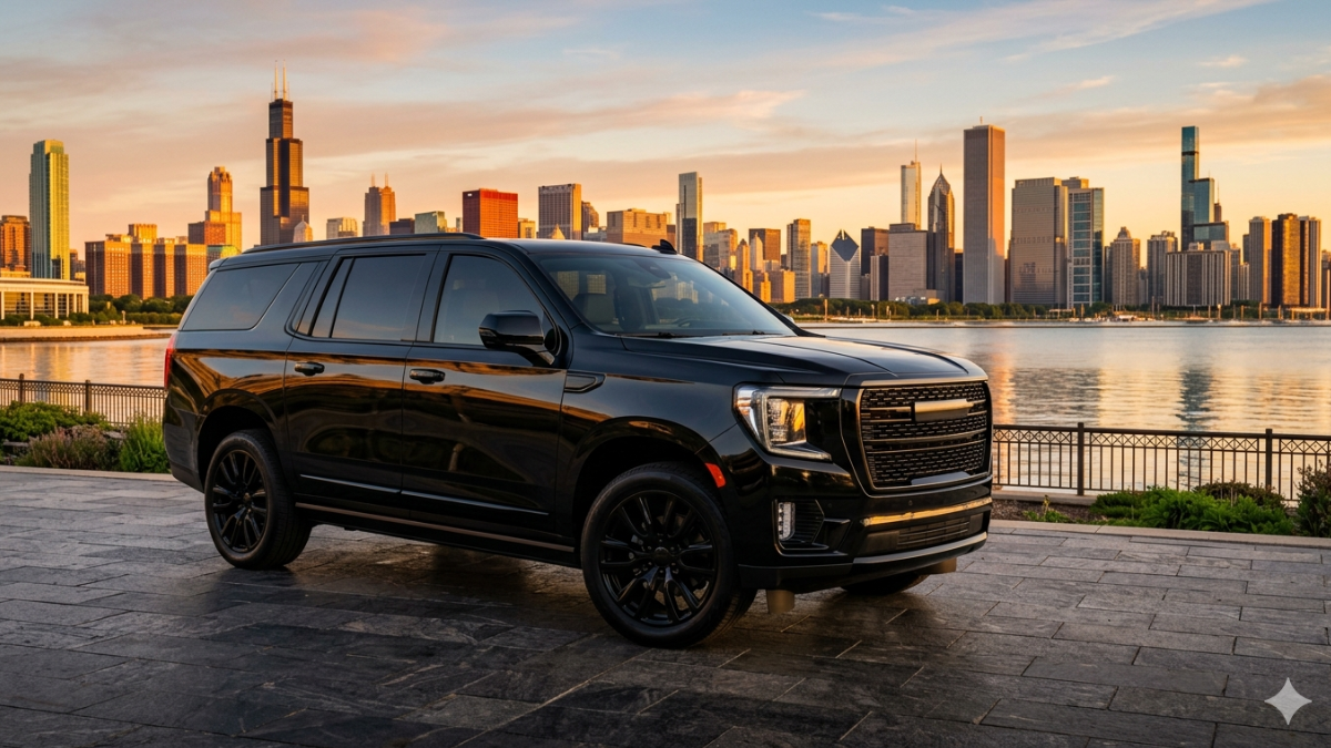 GMC Yukon XL for Lombard O'Hare airport car service