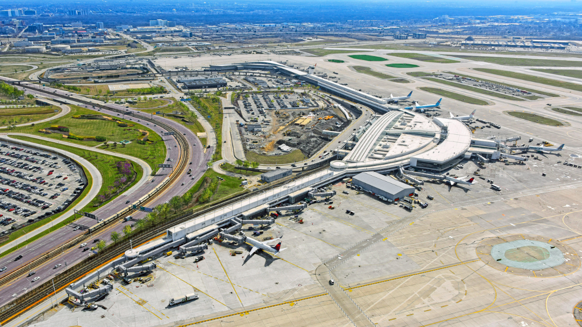 O'Hare airport terminal area