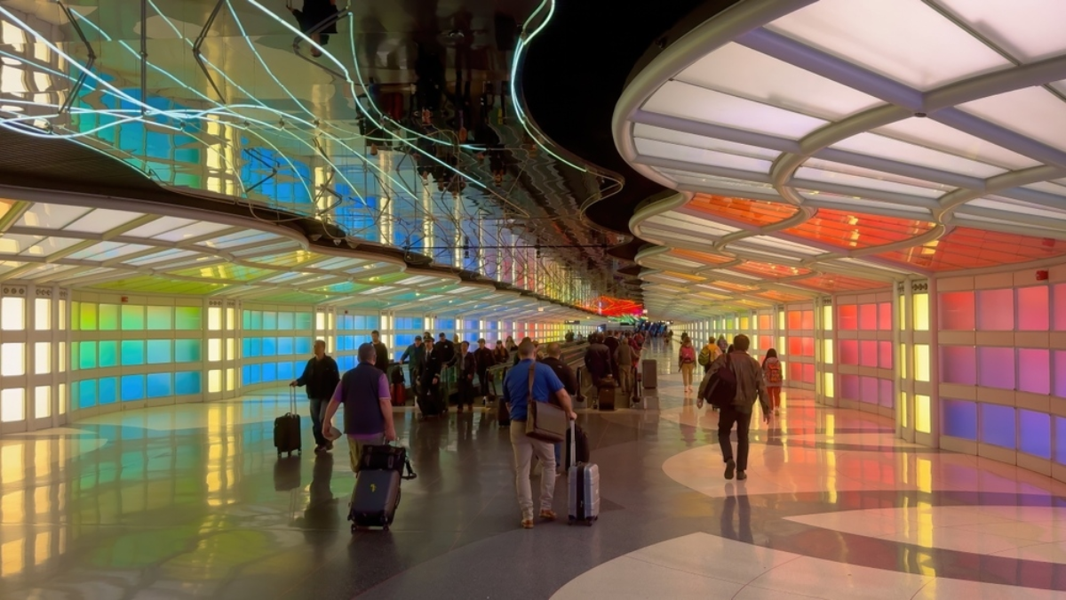 O'Hare airport concourse