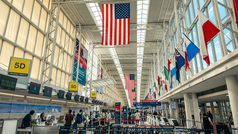 O'Hare terminal where your chauffeur picks you up