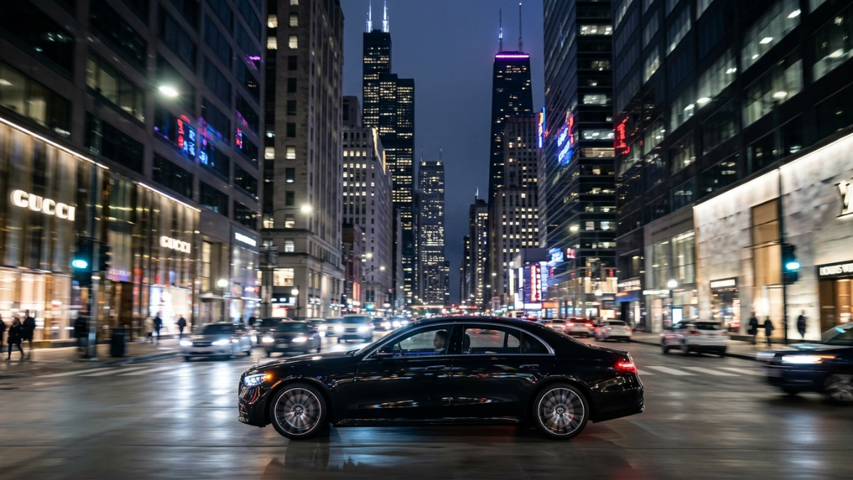 Mercedes-Benz S-Class luxury sedan — interior