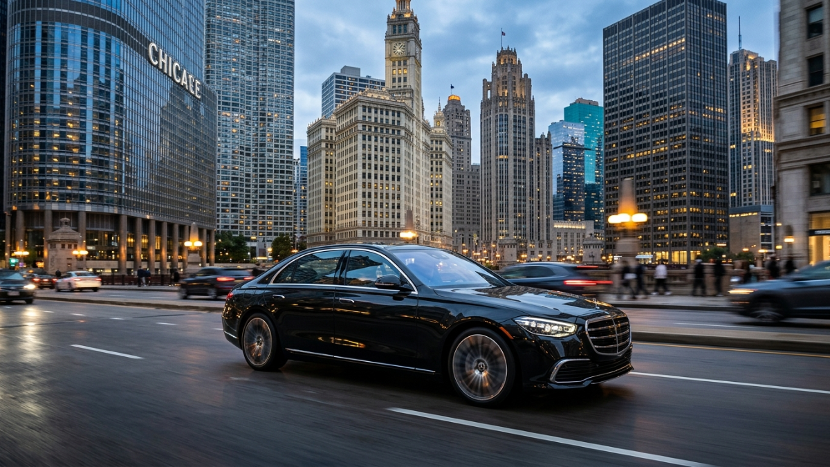 Mercedes-Benz S-Class luxury sedan — front